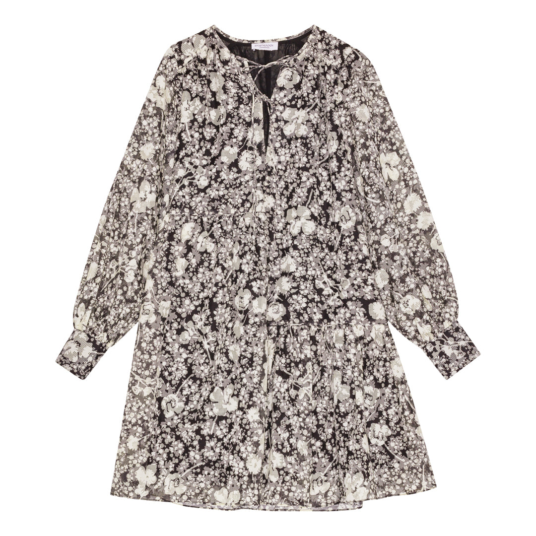 Daisy Dress Black Print