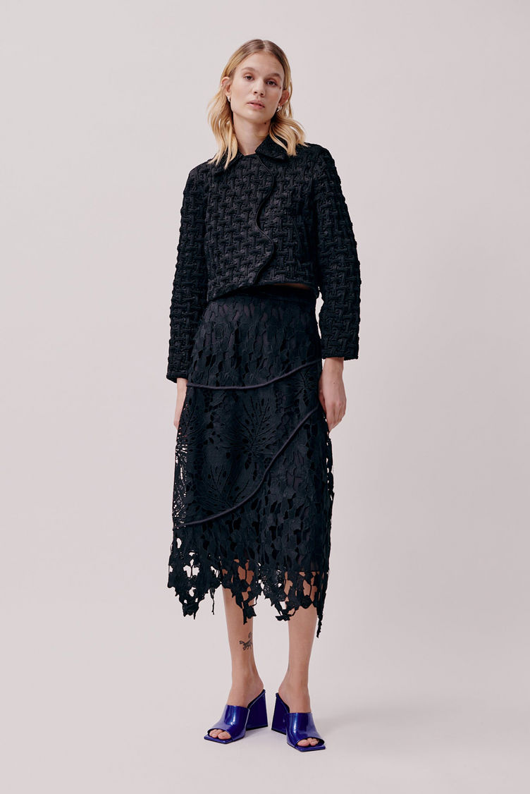 Hofmann Copenhagen Chloe Skirt - Black Heavy Lace