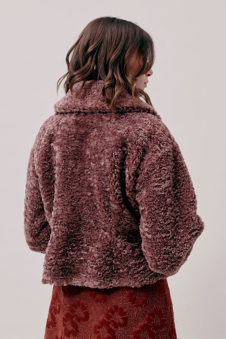 Hofmann Copenhagen Maeva Jacket - Smoky Quartz Teddy