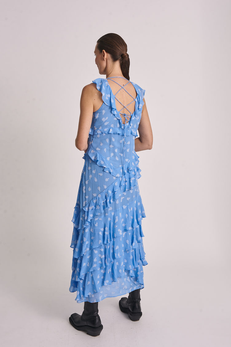 Hofmann Copenhagen Maya Dress in Hydrangea Blue