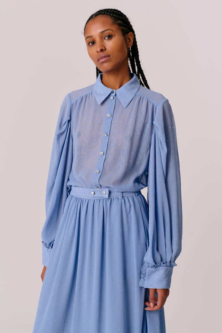 Hofmann Copenhagen Noa Shirt - Lavender Blue
